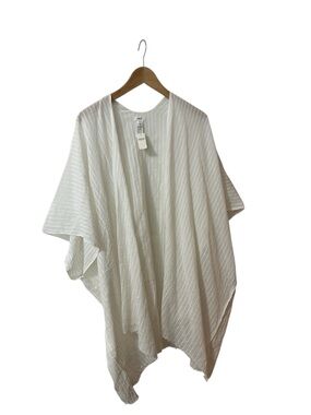 aerie Cream Ribbed Lightweight tunic Top